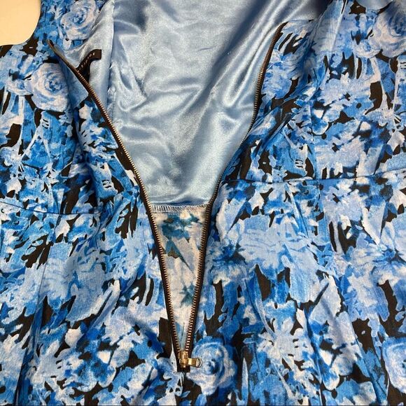 METAPHOR Women’s Dress, Size 12, Blue & Gray Sleeveless - Picture 4 of 10